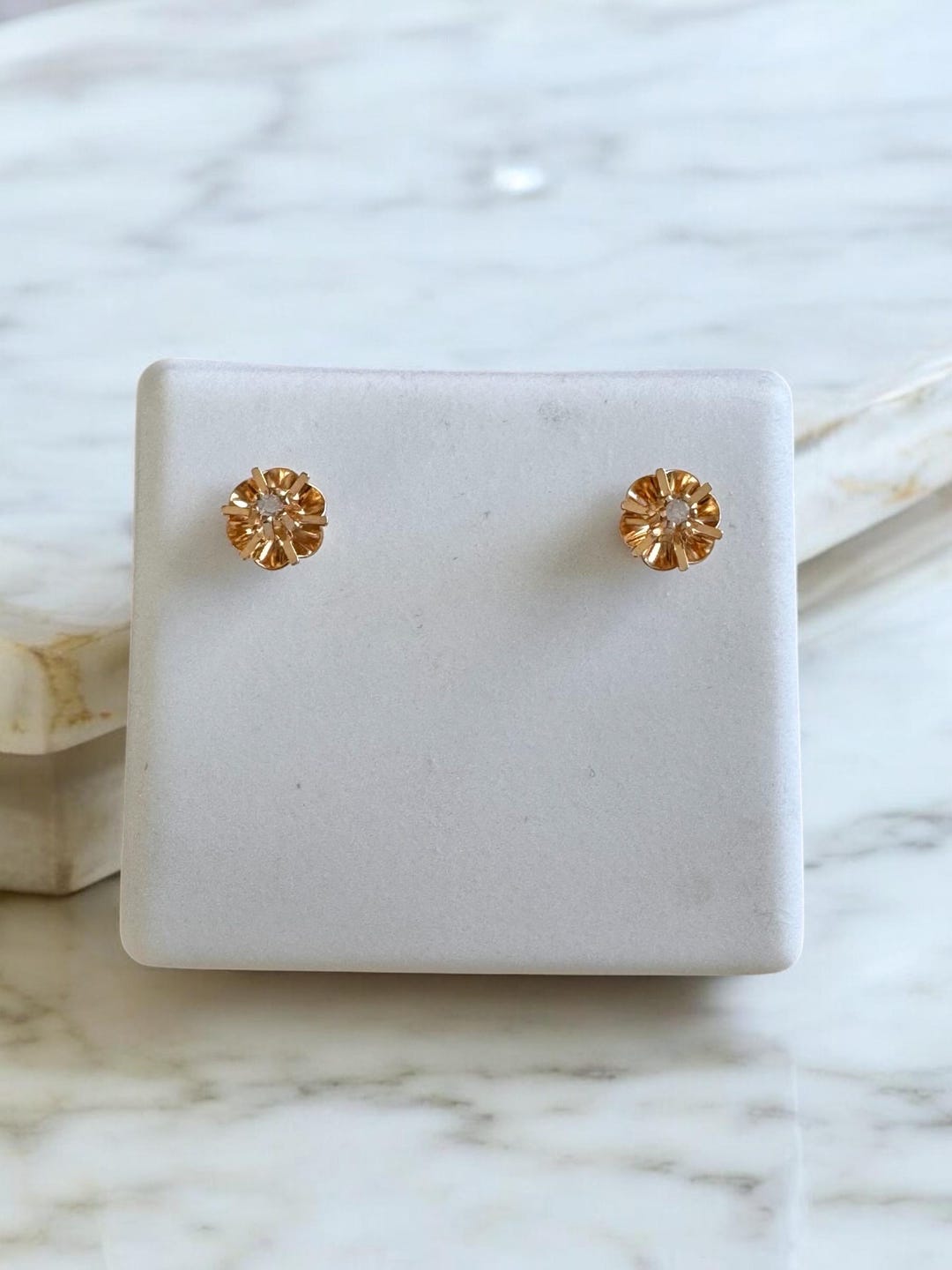 York Studs in Gold