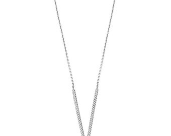 14k White Gold Diamond Pendant