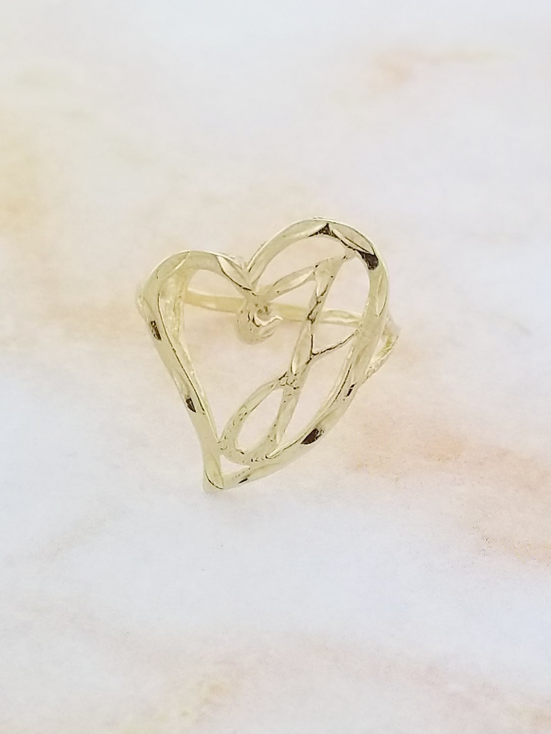 10k Yellow Gold Vintage Initial 'J' Ring - Etsy