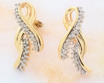 ピアス LESS IS MORE 14K Gold Antique Cognac Diamond Earrings 14K gold antique cognac diamond earring - Less is more | 60