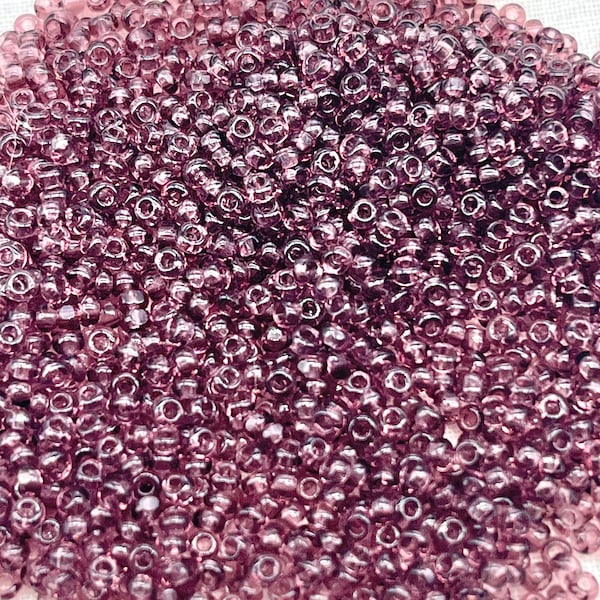 Vintage Size 11/0 Czech Charlotte Glass Seed Beads, 11-12 grams, One Cut Seed Bead, True Cuts, Jewelry Making Supply, Beading CH11-296