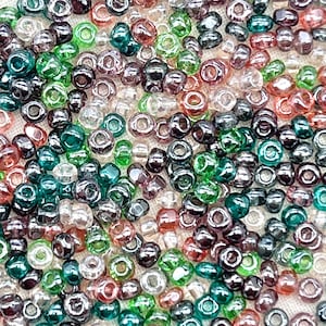 Vintage Size 8/0 Czech Charlotte Glass Seed Beads, 12 grams, One Cut Seed Bead, True Cuts, Jewelry Making Supply, Beading CH8-405