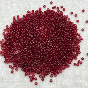 Vintage Size 11/0 Czech Charlotte Glass Seed Beads, 11-12 grams, One Cut Seed Bead, True Cuts, Jewelry Making Supply, Beading CH11-145