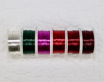 Artistic Wire, Non-tarnish Permanently Colored Craft Wire, 26 gauge, 28 gauge, 30 gauge wire, Jewelry Making Supply
