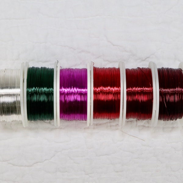 Artistic Wire, Non-tarnish Permanently Colored Craft Wire, 26 gauge, 28 gauge, 30 gauge wire, Jewelry Making Supply