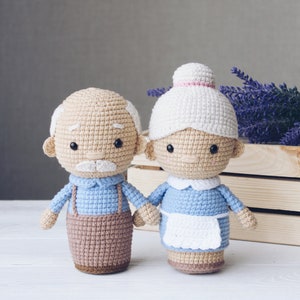 Crochet pattern grandma, grandpa, amigurumi doll, Mothers day gift, Fathers Day, PDF English pattern image 6