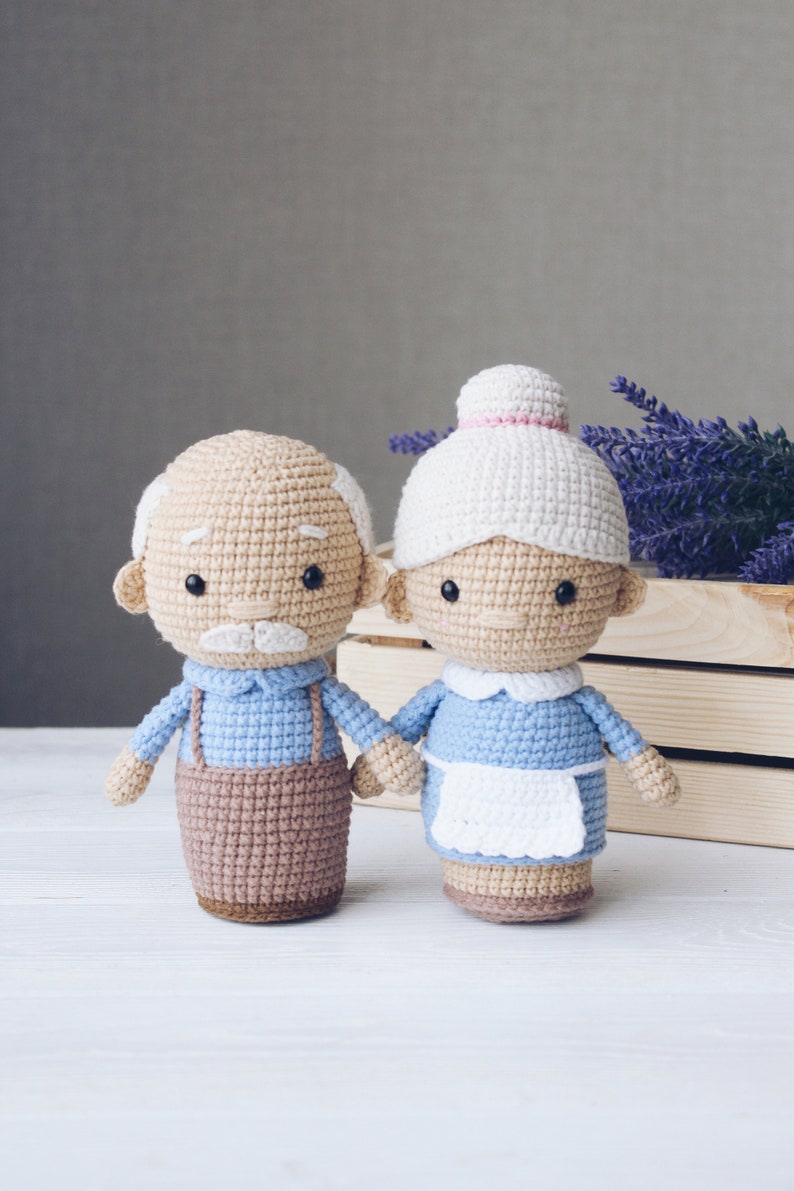 Crochet pattern grandma, grandpa, amigurumi doll, Mothers day gift, Fathers Day, PDF English pattern image 6