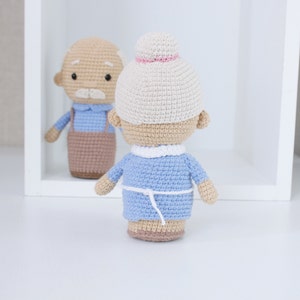 Crochet pattern grandma, grandpa, amigurumi doll, Mothers day gift, Fathers Day, PDF English pattern image 4