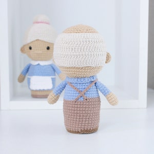 Crochet pattern grandma, grandpa, amigurumi doll, Mothers day gift, Fathers Day, PDF English pattern image 5