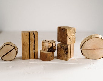 B-STOCK - 50% DISCOUNT | Photo Holder Birch & Oak | Photo display | Card holder | Wood accessories for photos