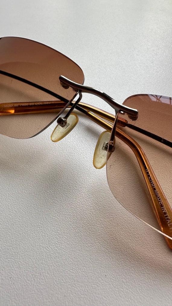 Fendi Rare 90s Vintage Sunglasses Gradient Leans … - image 3