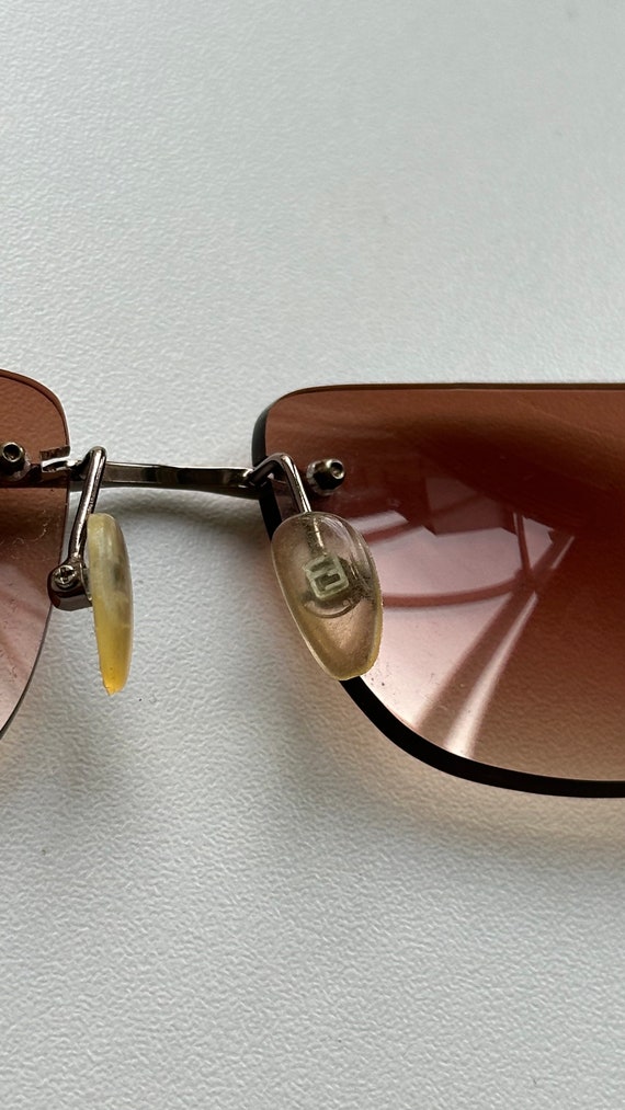 Fendi Rare 90s Vintage Sunglasses Gradient Leans … - image 5