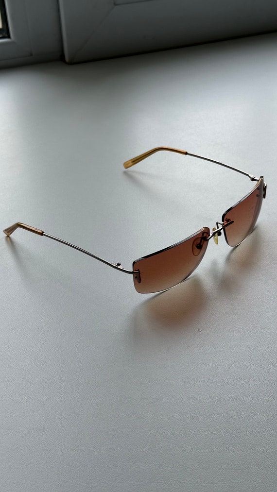 Fendi Rare 90s Vintage Sunglasses Gradient Leans … - image 8