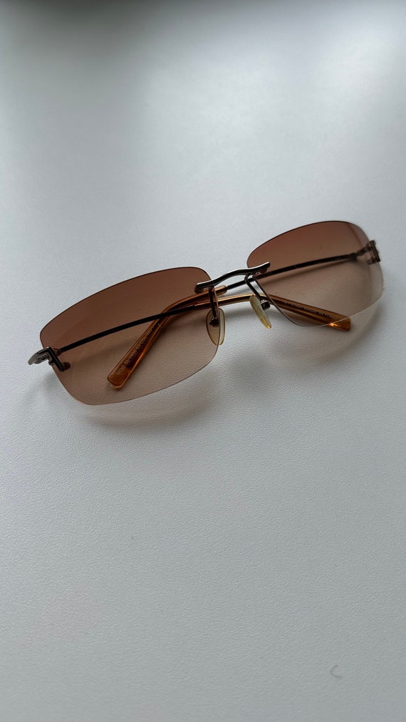Fendi Rare 90s Vintage Sunglasses Gradient Leans … - image 2