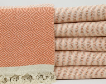 Orange Tagesdecke, Türkische Decke, Türkische Decke, Sofa Decke, Bettüberwurf,Peshtemal Decke, Wohnkultur, Türkische Tagesdecke, IM003E