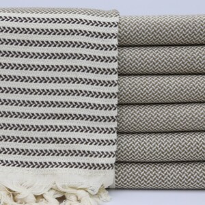 Turkish Towel,Organic Towel,Bulk Towel,Cotton Towel,Handmade Towel,38&quot;x70&quot;,Turkish Peshtemal,Black And Khaki Towel,Home Decor,BC002D