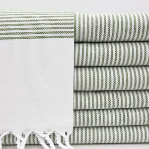 Großhandelshandtuch,Türkisches Handtuch,gestreiftes Handtuch,18 &#39;&#39;x40&#39;&#39;,Geschenk Kleines Handtuch,Türkisches Peshkir,Khaki Grünes Handtuch,IM003F