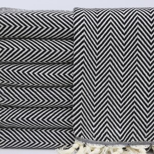 Turkish Bath Towel,Turkish Towel,Beach Towel,Sauna Towel,Home Decor,40&quot;x70&quot;,Peshtemal Towel,Turkish Peshtemal,Black Towel,Decor Towel,HY004D
