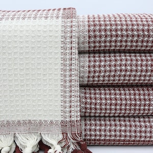 Türkische Decke, dicke Bettdecke, burgunderfarbene Tagesdecke, Qualitätsbettdecke, 200 x 230 cm,Großhandelsdecke, weiche Bettdecke, gemütliche Tagesdecke, BC038E