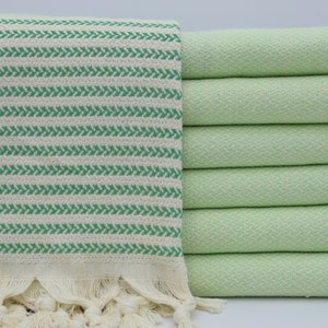 Turkish Towel,Wholesale Towel,Bath Towel Turkish,Hammam Towel,Sauna Towel,38&quot;x70&quot;,Turkish Peshtemal,Pistachio Green And Green Towel,BC002D
