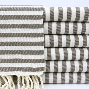 Turkish Peshtemal,Turkish Towel,Striped Towel,Wholesale Towel,Hammam Towel,36&quot;x70&quot;,Camp Towel,Brown Towel,Table Throw Towel,Spa Towel,BD035D