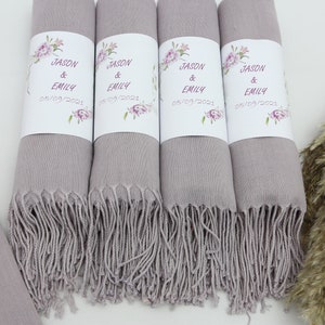 Wholesale Pashmina,Turkish Pashmina,Handmade Shawl,Wedding Gift Scarf,26&quot;x67&quot;,Pashminas,Light Lilac Pashmina,Personalized Bride Gift