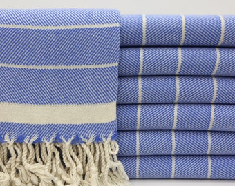 Turkish Towel,Blue Throw Towel,Pattern Towel,Hammam Towel,Turkish Bath Towel,40"x70",Sauna Towel,Blue Throw Towel,Personalized Towel, BD059D