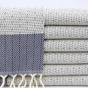 Turkish Hand Towel,Wholesale Small Towel,Wedding Gifts,19&quot;x36&quot;,Turkish Peshkir,Navy Blue Peskhir,Cotton Napkins,Decor Napkin,IM001F