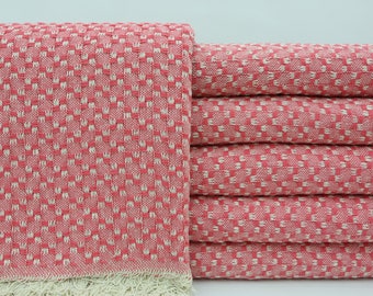 Decorative Bed Cover,Home Decor,Turkish Blanket,71''x79'',Turkish Bedspread,Salmon Blanket,Bridesmaid Gift Blanket,Blankets,BC019E