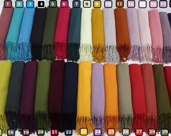 Scarfs With Personalized Band,Bulk Shawl For Wedding,Bride Gift Shawls,Turkish Pashmina,26"x67",Pashminas,Vibrant Colored Shawls,Scarf,Shawl