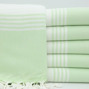 Personalized Towels,Turkish Towel,Hammam Towel,Decorative Bath Towel,40&quot;x70&quot;,Bulk Towel,Turkish Peshtemal,Pistachio Green Towel,MT003D