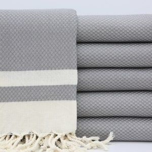 Turkish Bath Towel,Turkish Towel,Beach Towel,Sunbathing Towel,Shower Towel,40&quot;x67&quot;,Handmade Towel,Turkish Peshtemal,Gray Towel,IM016D