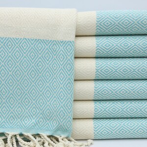 Turkish Towel,Beach Towel,Bath Towel,Gift Towel,Throw Towel,Turquoise Towel,40&quot;x70&quot;,Home Decor,Turkish Peshtemal,Diamond Design Towel,MT007D