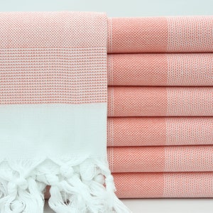 Turkish Towel,Beach Towel,Turkish Bath Towel,40&quot;x70&quot;,Turkish Peshtemal,Orange Towel,Turkey Towel,Pool Towel,Bachelorette Gift,BD050D