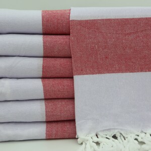 Turkish Towel,Bulk Towel,Bridesmaid Gift Towel,Shower Towel,Pool Towel,32&quot;x70&quot;,Turkish Peshtemal,Striped Towel,Red And Lilac Towel,BD027D