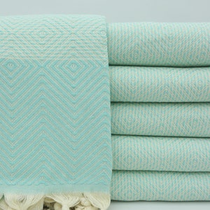 Turkish Blanket,Sofa Cover,Wholesale Blanket,Decorative Bed Covers,Wedding Gift Blankets,83&quot;x96&quot;,Mint Blankets,Turkish Bedspread,BC007E