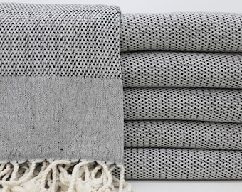 Peshtemal Towel,Turkish Towel,Bath Towel,Decorative Beach Towel,Throw Towel,40"x70",Black Towel,Turkish Peshtemal,Turkey Towel,BD019D