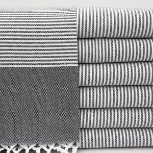 Black Hand Towel,Dish Towel,Napkin Towel,Tea Towel,18&#39;&#39;x40&#39;&#39;,Turkish Hand Towel,Kitchen Towel,Handmade,Kitchen Decor,Small Towel,IM003F