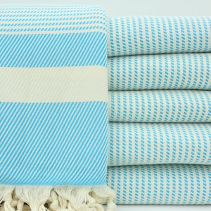 Housewarming Gift Blanket,Turkish Blanket,Handmade Blankets,Home Decor,84&quot;x90&quot;,Throws Bamboo,Turkish Bedspread,Turquoise Blankets,YT003E