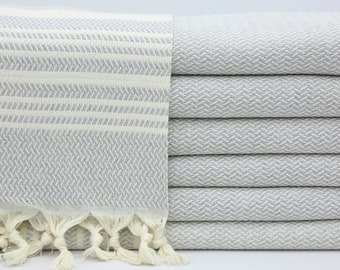 Wholesale Hand Towel,Turkish Hand Towel,Light Gray Towel,18"x38",Handmade Small Towel,Face Towel,Turkish Peshkir,Organic Towel,OY001F