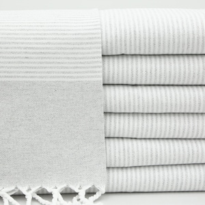 Kitchen Towel,Light Gray Hand Towel,Tea Towel,18&#39;&#39;x40&#39;&#39;,Napkin,Turkish Hand Towel,Napkin Towel,Kitchen Decor,Small Towel,Handmade,IM003F