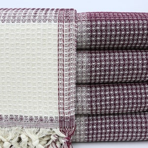 Türkische Decke,Handgewebte Bettdecke,Lila Decke,Geschenk Tagesdecke,200x230 cm,Dekorative Bettdecke,Großhandelsdecke,Qualitätsdecke, BC038E