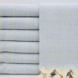 Peshtemals,Turkish Towel,Turkey Towel,Bath Towel,Beach Towel,Handmade Towel,38&quot;x70&quot;,Baby Blue Towel,Hammam Towel,Turkish Peshtemal,OY002D