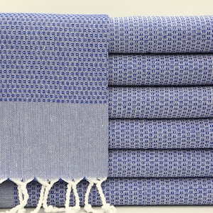Turkish Hand Towel,Wholesale Small Towel,Tea Towel,Face Towel,20&quot;x38&quot;,Dish Towel,Sax Blue Hand Towel,Turkish Peshkir,Kitchen Towel,IM008F