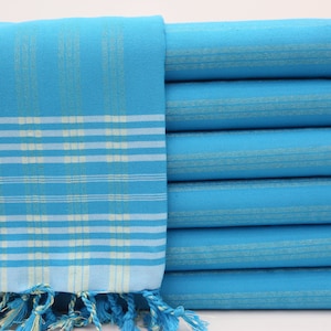 Hammam Towel,Peshtemal,Turkish Bath Towel,Turkish Towel,38&quot;x75&quot;,Peshtemal Towel,Blue Towel,Decorative Towel,Sauna Towel,Pool Towel,BD048D