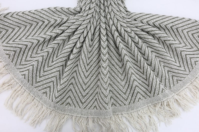 Turkish Blanket,Khaki Green Bed Cover,Wholesale Bedspread,Cozy Bed Cover,67"x83",Throw Bedspread,Gift Bed Cover,Handmade Bed Cover,Monogrammed Throws And Blankets,Bridal Party Favor,Unique Housewarming Gift With Embroidery,Home Decor