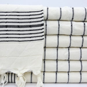 Handtowels In Bulk,Turkish Hand Towel,Bridesmaid Gifts,18&quot;x46&quot;,Head Towel,Kitchen Decor,Black Hand Towel,Dish Towel,Face Towel,MT009F