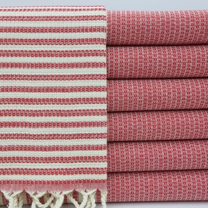 Anatolian Towel,Turkish Towel,Beach Towel,Bridemaid Towel,Bulk Towel,Shower Towel,Hammam Towel,38&quot;x70&quot;,Turkish Peshtemal,Red Towel,UA002D