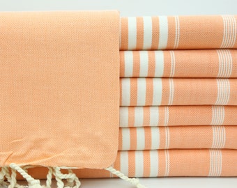 Wholesale Towel,Turkish Towel,Wedding Gift Towel,Shower Towel,40"x70",Peshtemal,Turkish Peshtemal,Orange Towel,Bath Towel,Spa Towel,MO016D