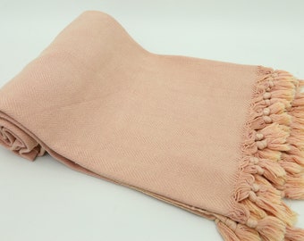 Gift Bedspread,Turkish Bedspread,Brown Blanket,Cotton Blanket,79x97,Turkish Blanket,Traditional Blanket,Sofa Cover Blanket,B2-KumB